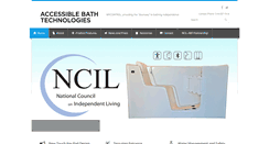 Desktop Screenshot of accessiblebathtechnologies.com